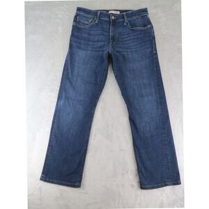 Mavi Matt Men's Straight Leg Jeans Dark Wash Size 34x32 Classic Fit Denim